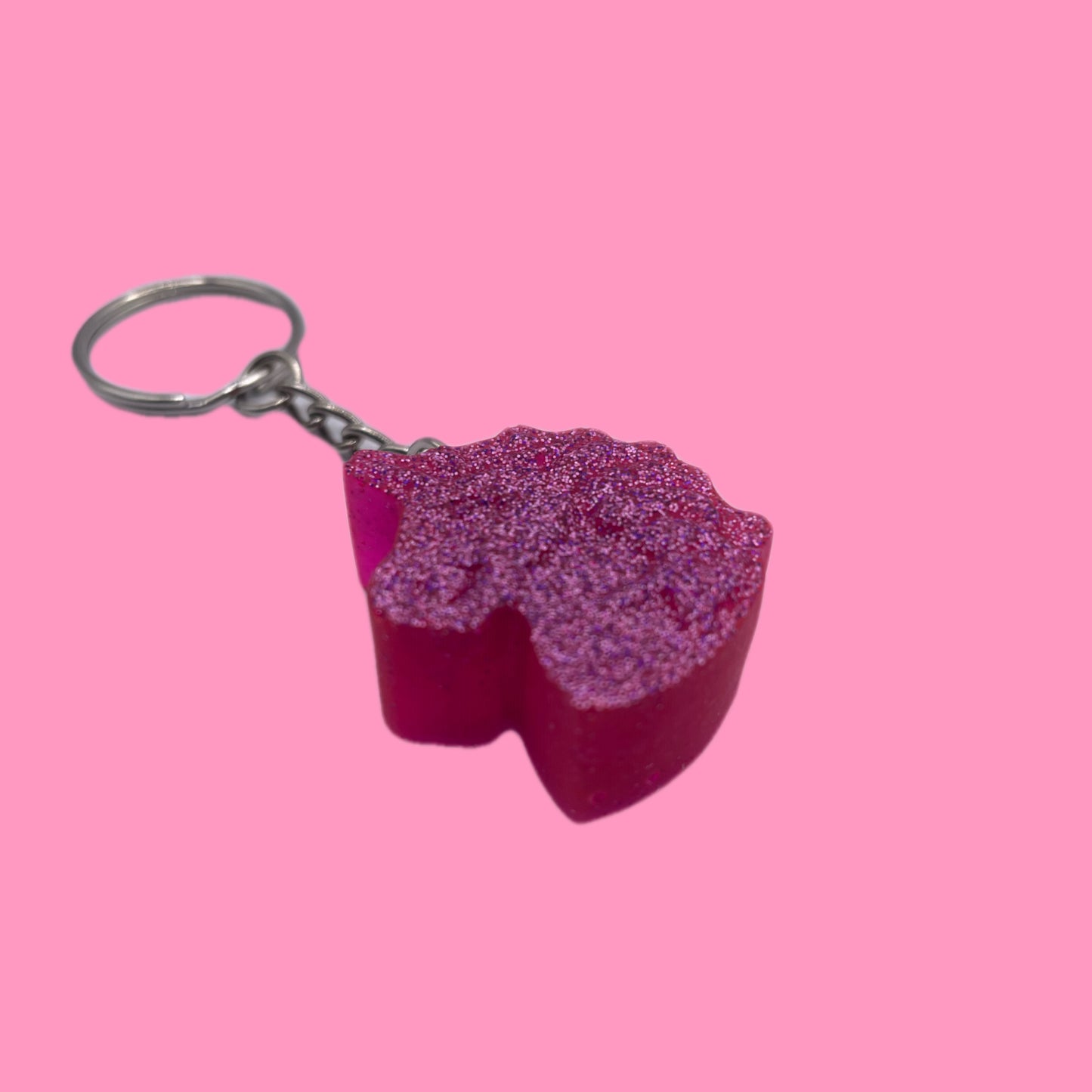 Pink Unicorn Keychain