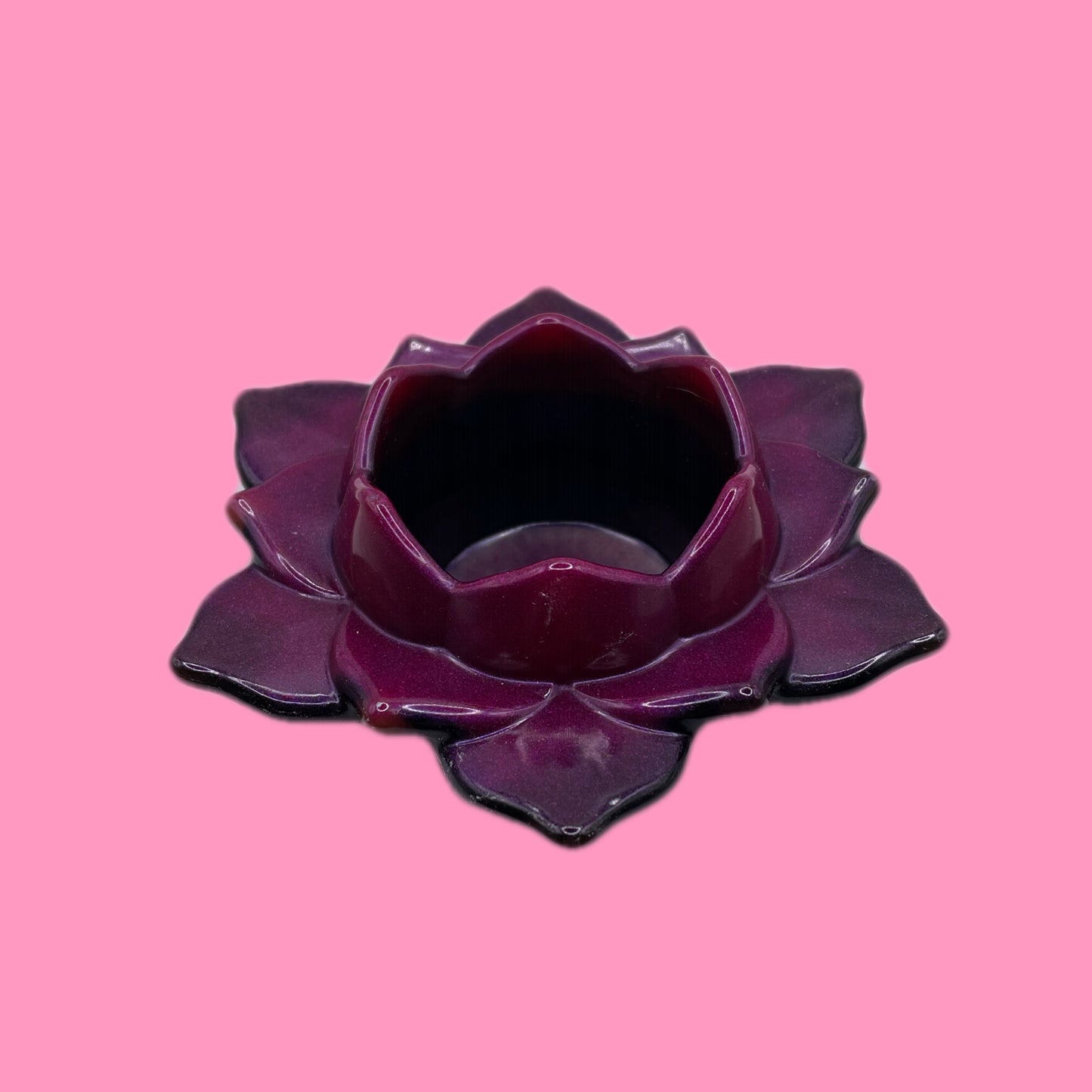 Purple Candle Holder