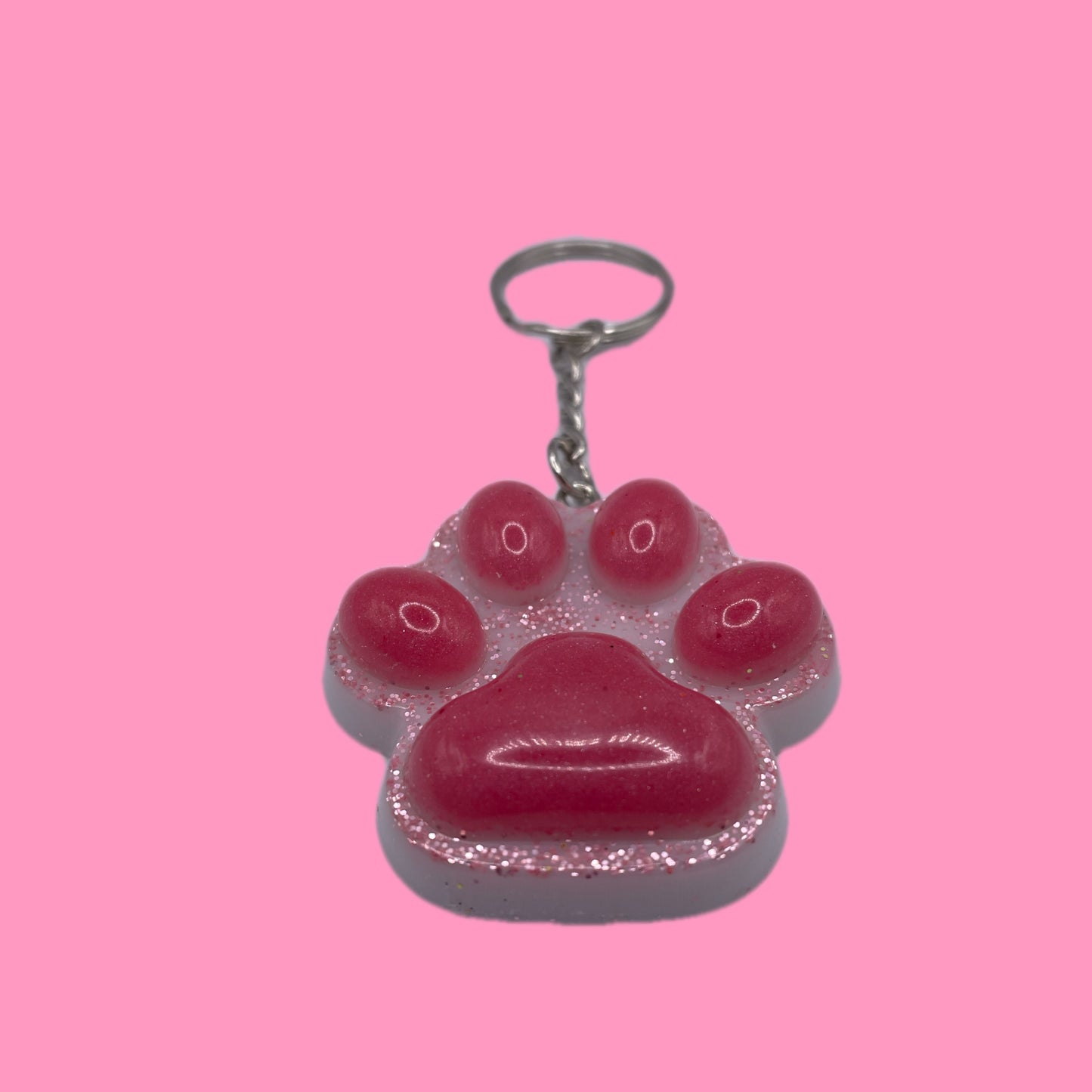 Grande patte paillette et rose