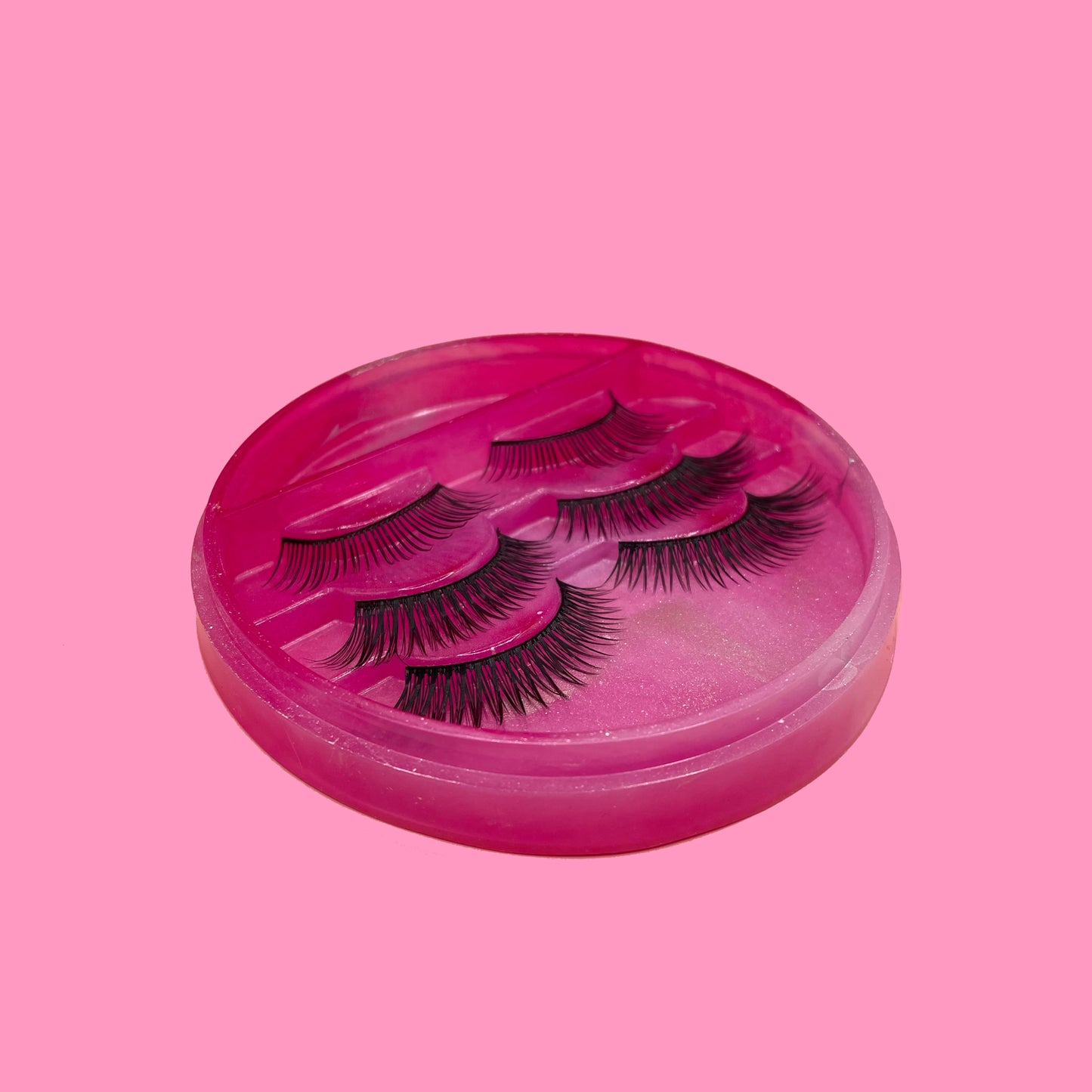 Pink eyelash box