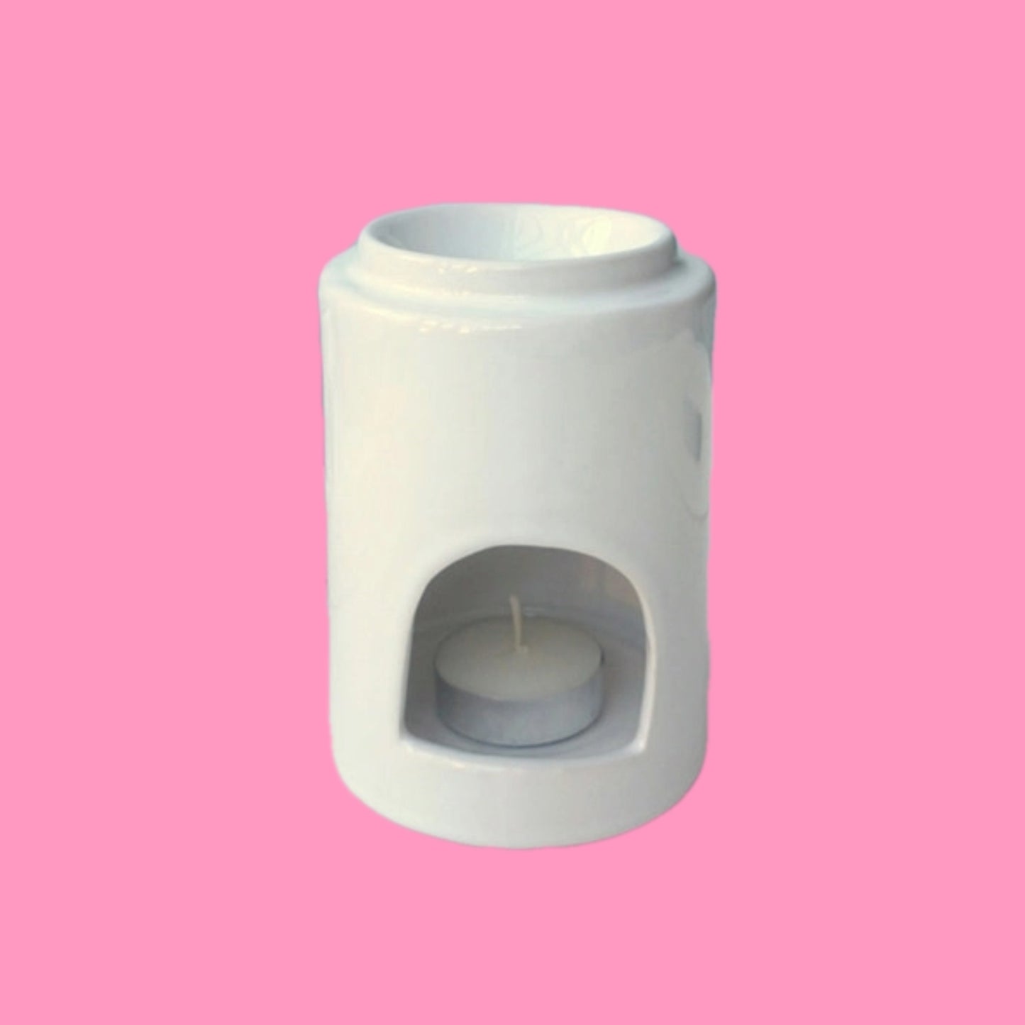 Cylinder burner - White