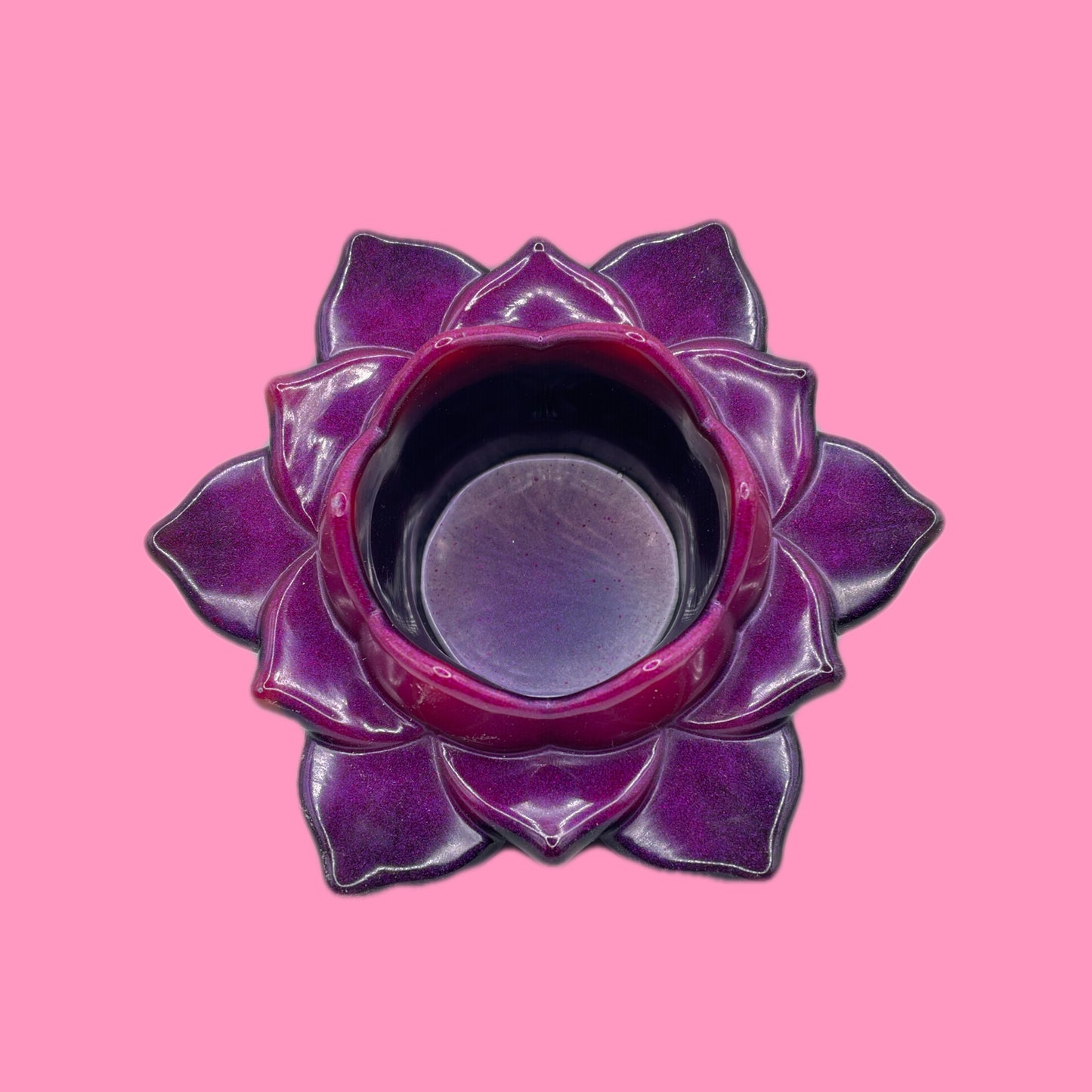 Purple Candle Holder