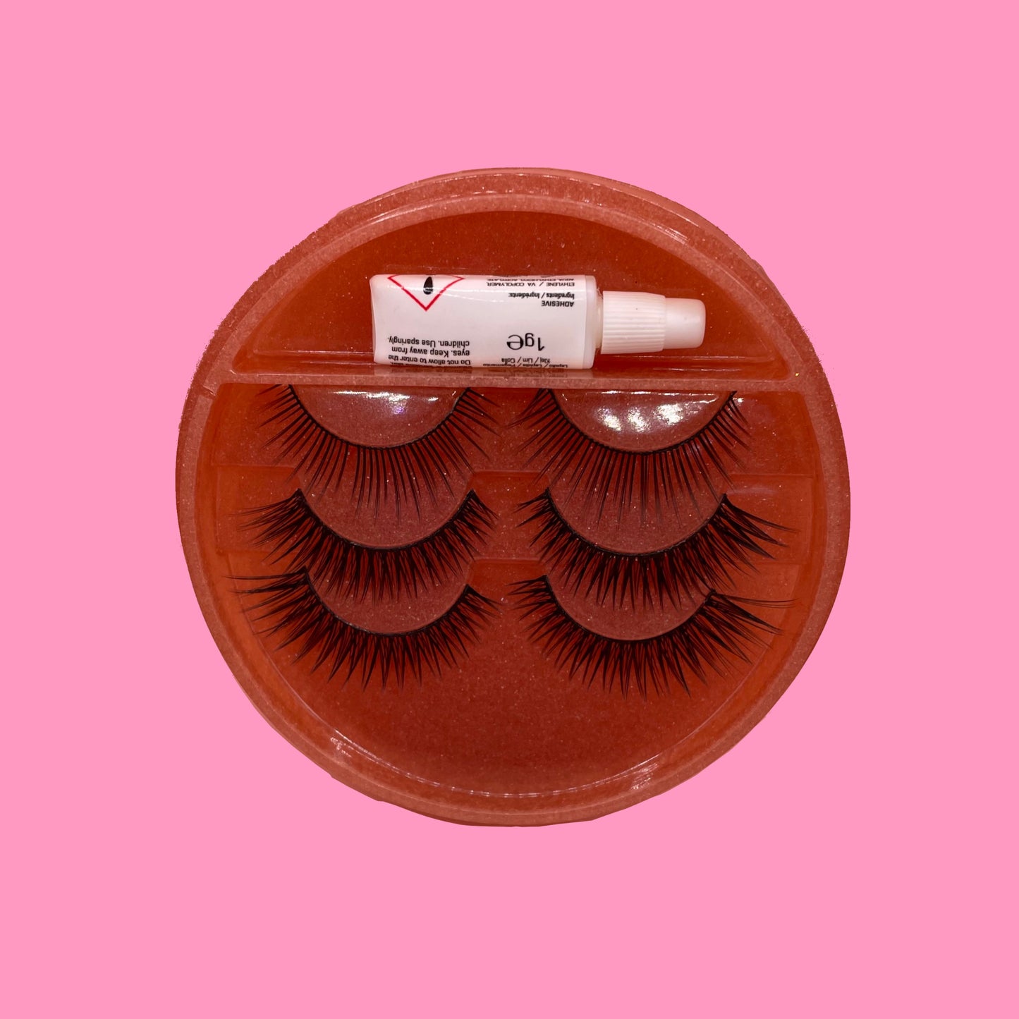 Nude eyelash box