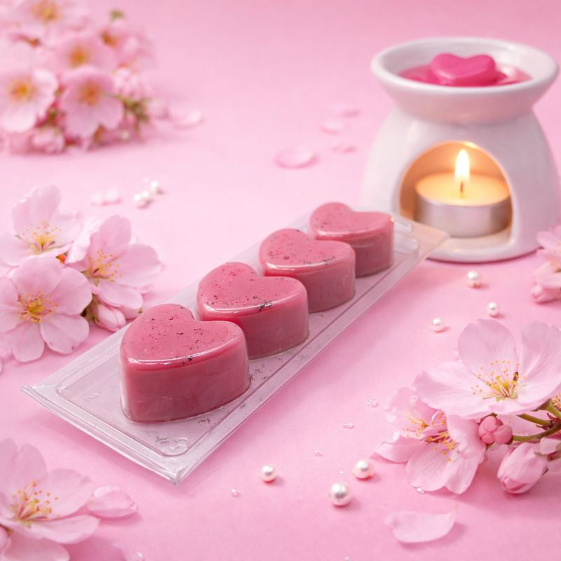 Fleur de Sakura 4 petits coeurs