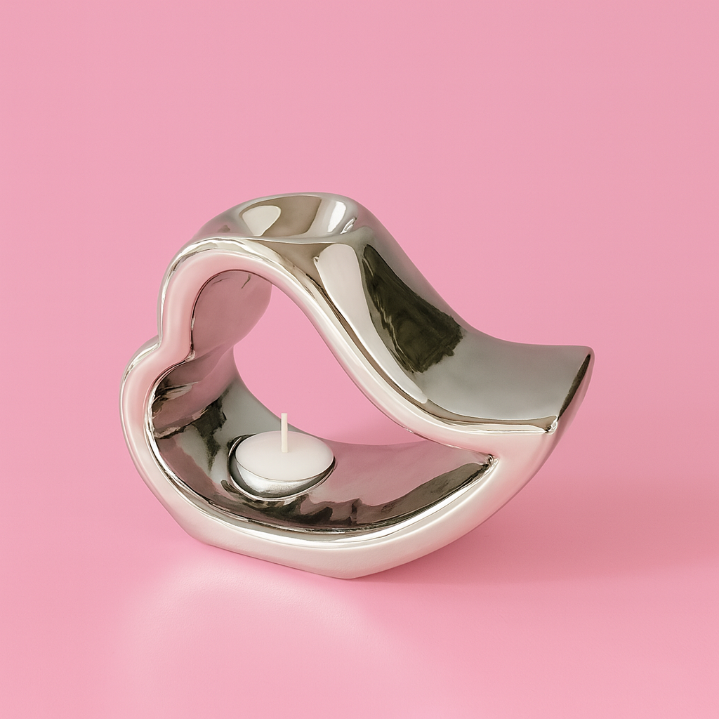 Brûleur Coeur - Chrome