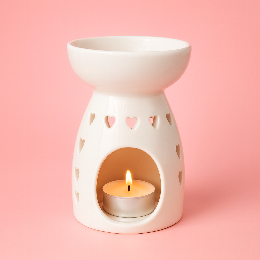 Deep Dish Hearts Burner - White