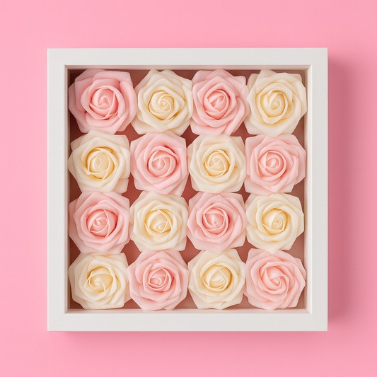 Roses rose et blanche