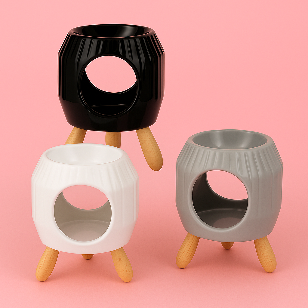 Brûleur à relief et à pied