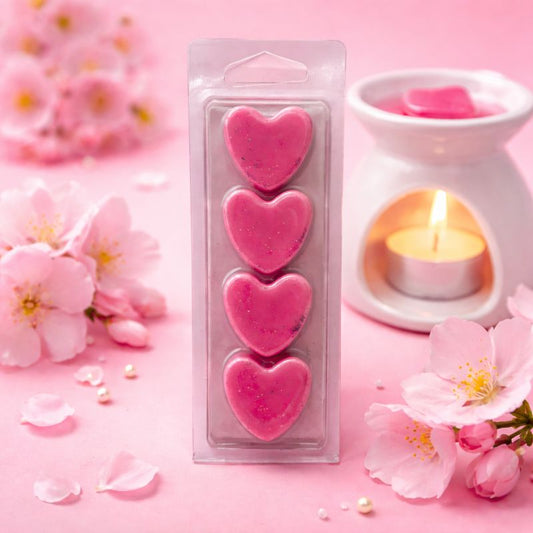 Fleur de Sakura 4 petits coeurs