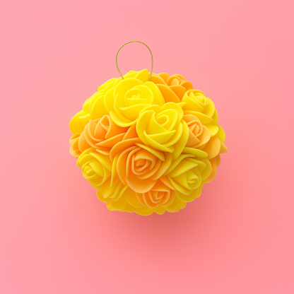 Boule orange et jaune