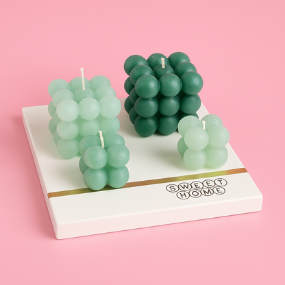 Silicone mold for bubble candles