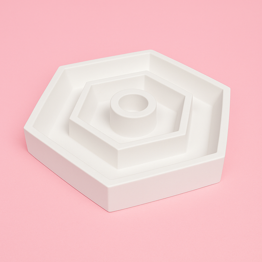 Hexagon Candle Silicone Mold
