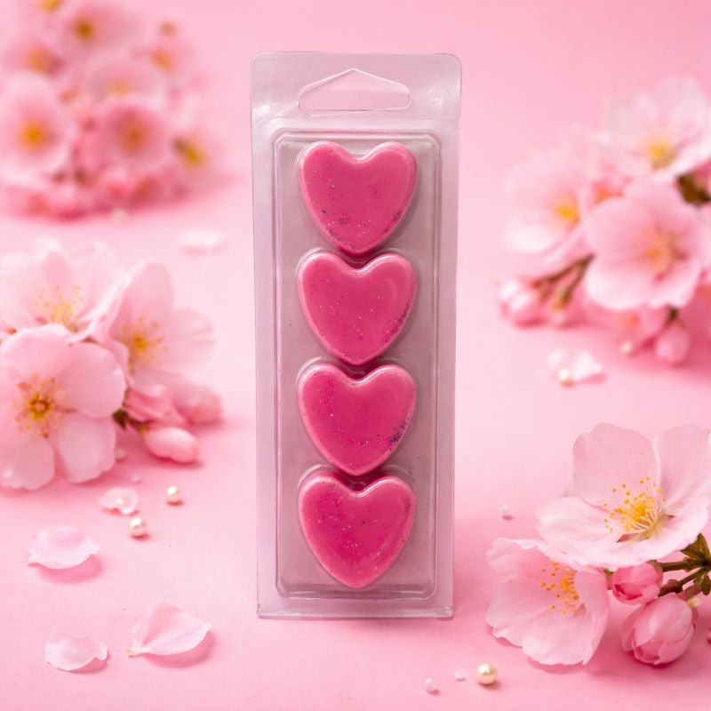 Fleur de Sakura 4 petits coeurs