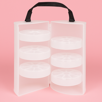 Boite de rangement ronde av.poignée,ø13cm