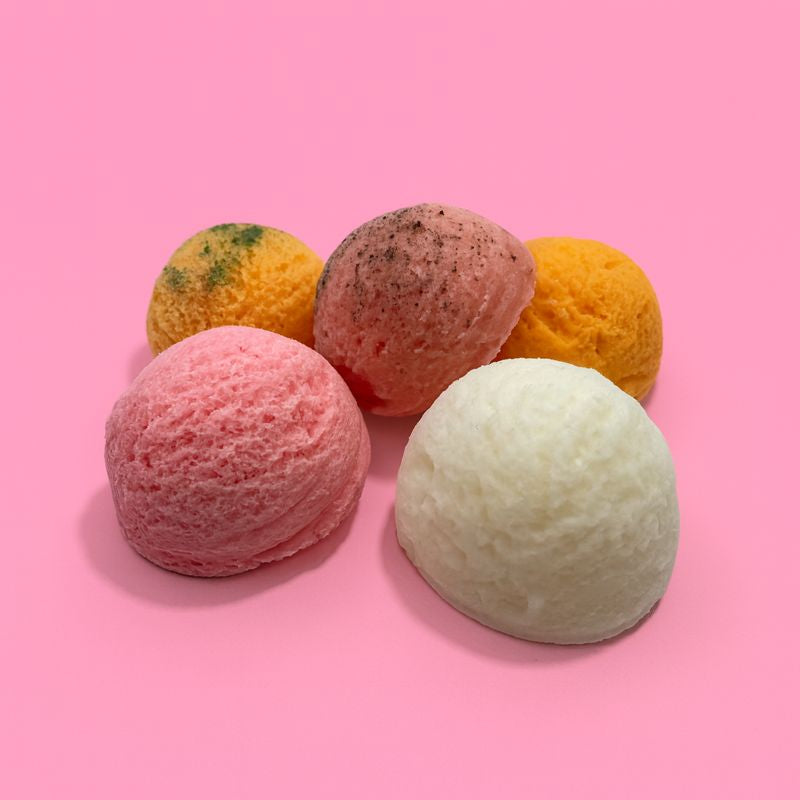 5 boules de glace (fondant)