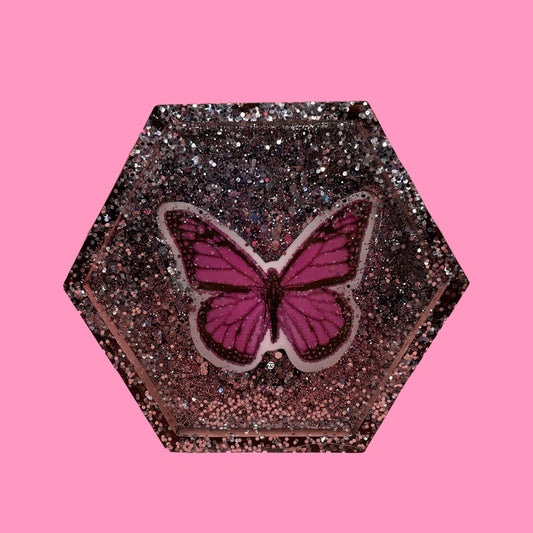 Vide poche Pink Butterfly