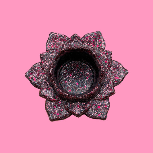 Bougeoir pink&glitter 2