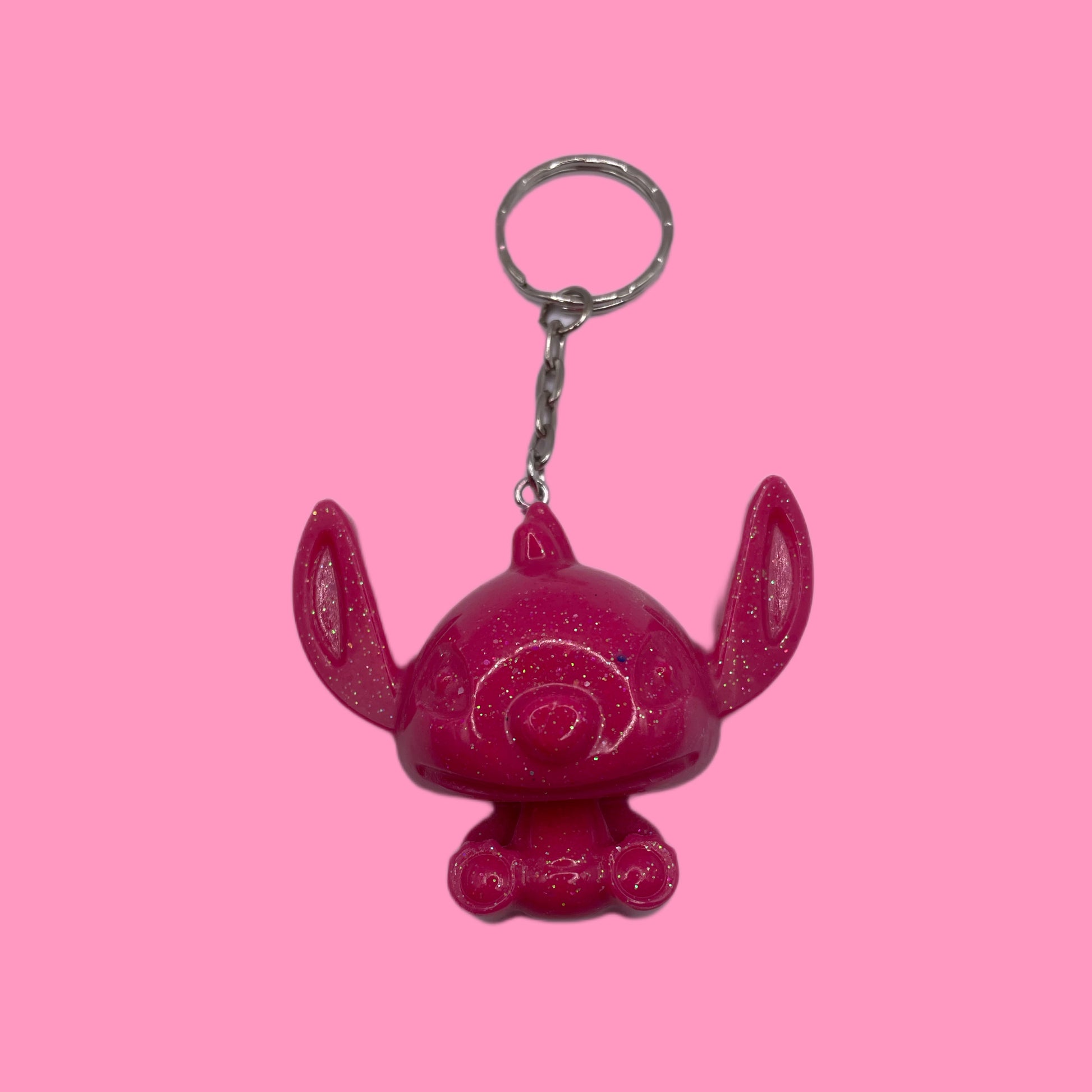 Porte clés Stitch rose