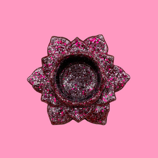Bougeoir pink&glitter 1